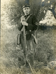Civil War Soldier in Uniform Southbridge Massachusetts