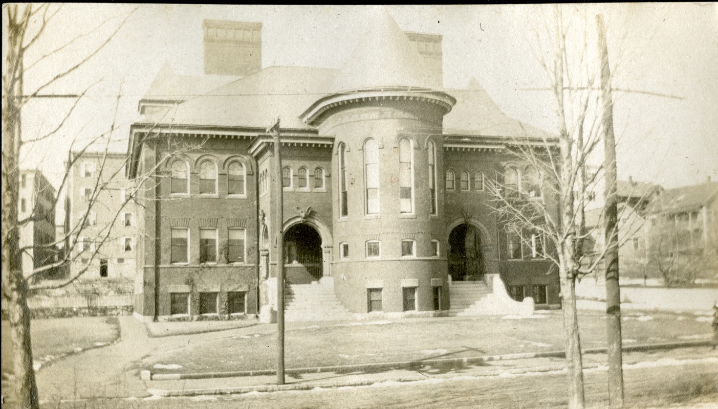 Front View of Marcy Street Grammar School Southbridge Massachusetts
