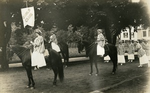 Girls Club participate in a parade in Southbridge Massachusetts
