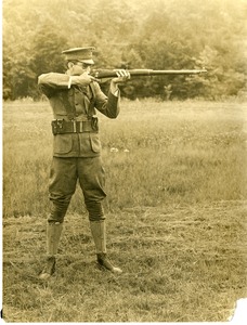 Serviceman Cuna in the uniform of the Spanish American War Company K Southbridge Massachusetts