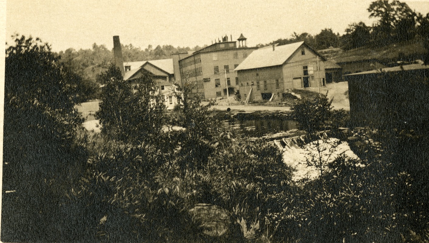 Wickwire-Spencer Steel Company offices and dam on Turkey Hill Brook
