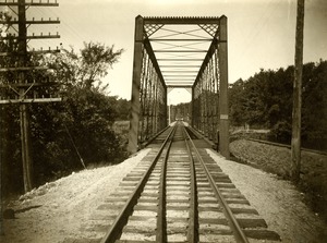 Massachusetts Central Railroad, showing two bridges