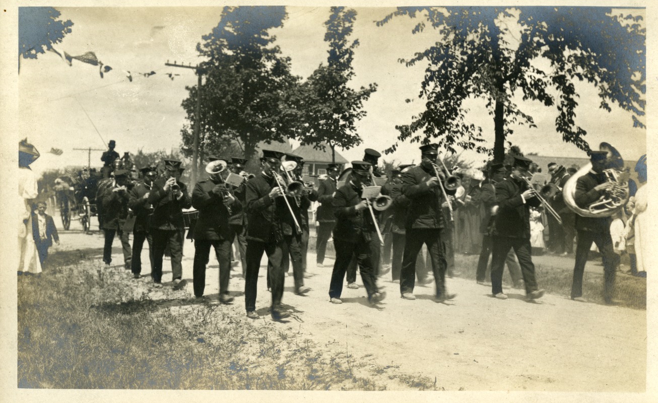 Photo 008 Strachan's 9th Regiment Band of Boston. West Boylston Centennial Parade July 16, 1908