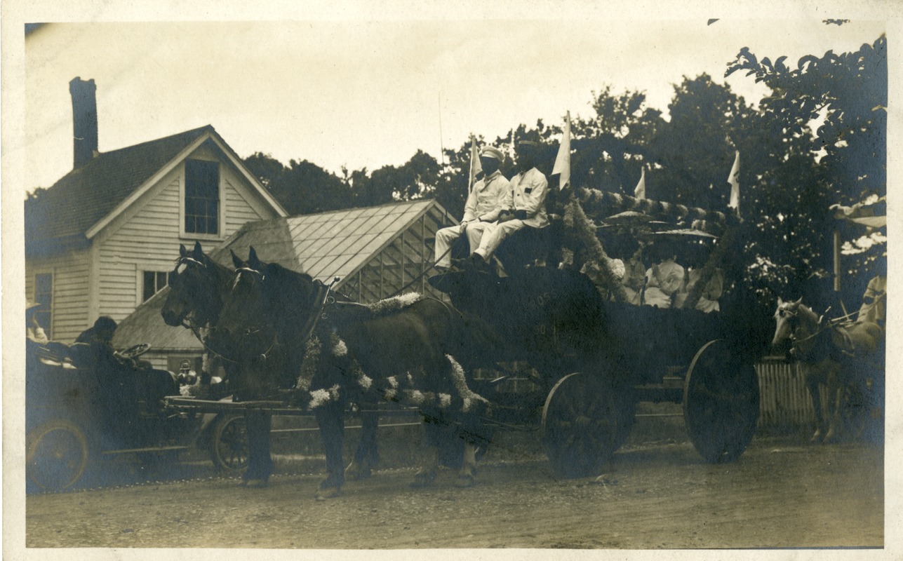 Photo 019 Ross float. West Boylston Centennial Parade July 16, 1908
