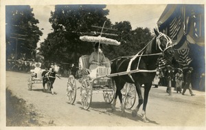 Photo 025 Miss Helen Mixter and Tracy Wood. West Boylston Centennial Parade July 16, 1908