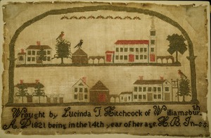 Lucinda Hitchcock Sampler, 1821