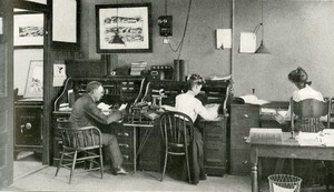 The general office of the Woodbury-Carlton Company