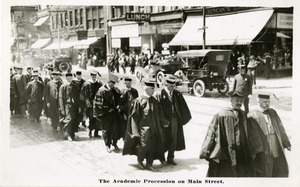 The Academic procession on Main Street