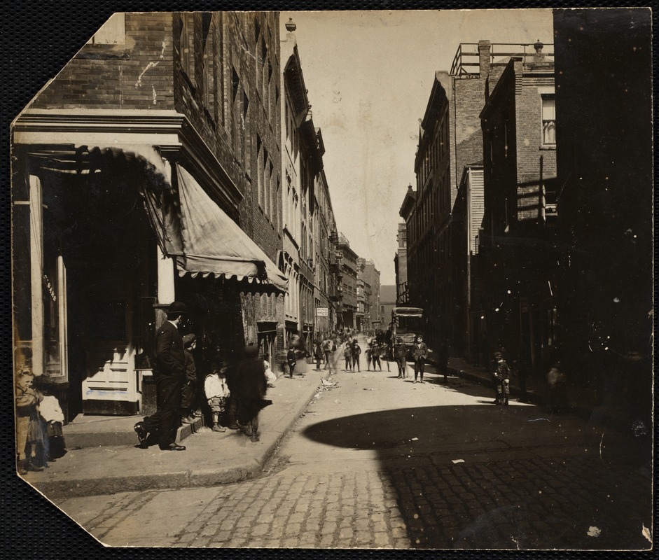 Looking toward Leverett St., West End Digital Commonwealth