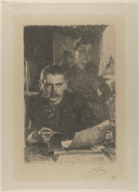 Zorn and his wife