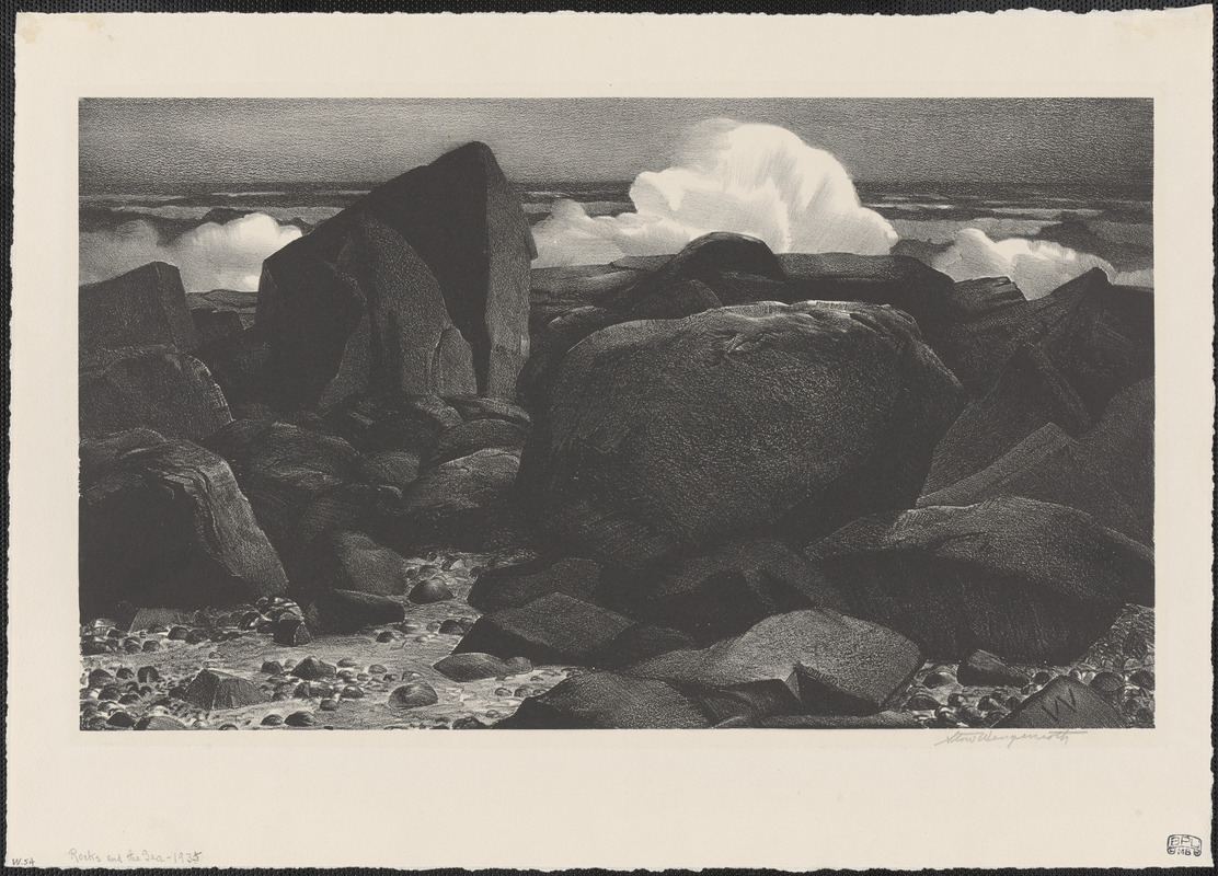 Rocks and the sea