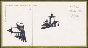 Lighthouses on a postcard