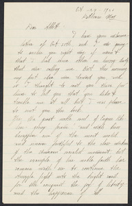 Sacco-Vanzetti Case Records, 1920-1928. Correspondence. Nicola Sacco to Leonard Abbott, October 24, 1926. Box 38, Folder 3, Harvard Law School Library, Historical & Special Collections