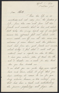 Sacco-Vanzetti Case Records, 1920-1928. Correspondence. Nicola Sacco to Leonard Abbott, April 1, 1927. Box 38, Folder 4, Harvard Law School Library, Historical & Special Collections