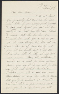 Sacco-Vanzetti Case Records, 1920-1928. Correspondence. Nicola Sacco to Anna Bloom, February 22, 1927. Box 38, Folder 5, Harvard Law School Library, Historical & Special Collections