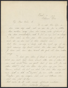 Sacco-Vanzetti Case Records, 1920-1928. Correspondence. Nicola Sacco to Mrs. Elizabeth Evans, March 16, 1927. Box 38, Folder 21, Harvard Law School Library, Historical & Special Collections