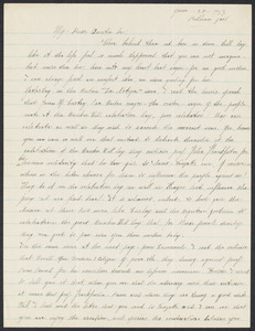 Sacco-Vanzetti Case Records, 1920-1928. Correspondence. Nicola Sacco to Mrs. Elizabeth Evans, June 28, 1927. Box 38, Folder 27, Harvard Law School Library, Historical & Special Collections