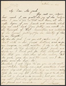 Sacco-Vanzetti Case Records, 1920-1928. Correspondence. Nicola Sacco to Mrs. Cerise Jack, October 6, 1923. Box 38, Folder 41, Harvard Law School Library, Historical & Special Collections