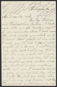 Sacco-Vanzetti Case Records, 1920-1928. Correspondence. Nicola Sacco to Mrs. Cerise Jack, December 14, 1923. Box 38, Folder 46, Harvard Law School Library, Historical & Special Collections