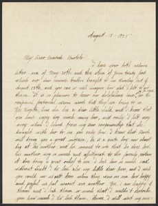 Sacco-Vanzetti Case Records, 1920-1928. Correspondence. Nicola Sacco to Bartolomeo Vanzetti, August 18, 1925. Box 38, Folder 90, Harvard Law School Library, Historical & Special Collections