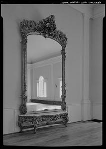 Hamilton Hall, Chestnut Street, Salem: interior, mirror