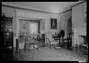 Pingree House, Salem: interior, front parlor - looking into rear parlor