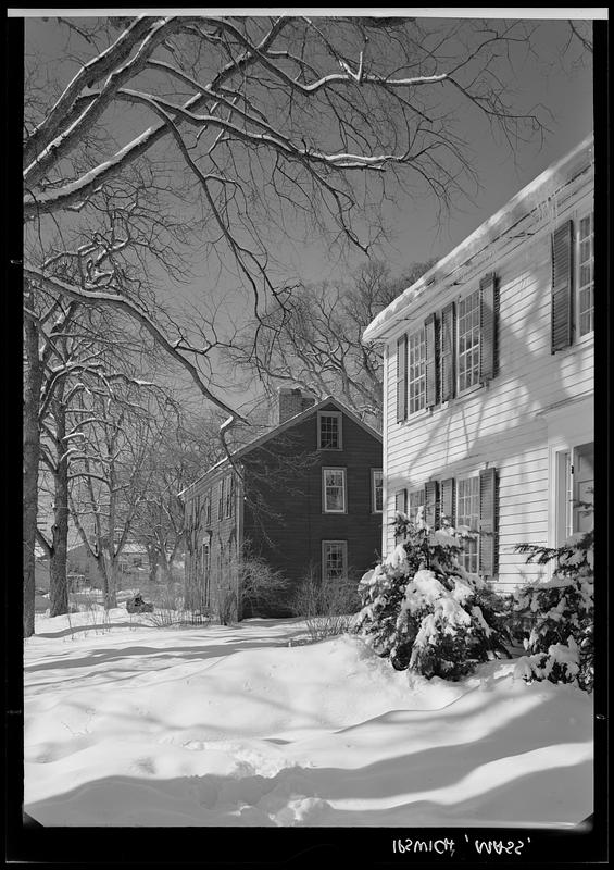 Ipswich, houses in snow Digital Commonwealth