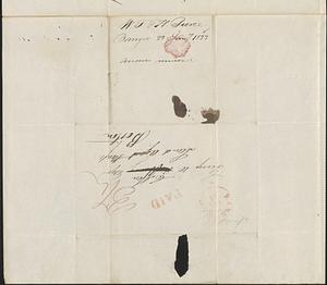 W.T. and H. Pierce to George Coffin, 22 January 1833