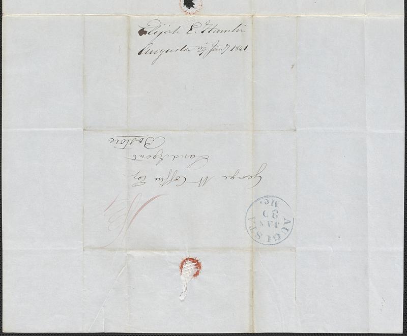 Elijah L. Hamlin to George Coffin, 29 January 1841 - Digital Commonwealth