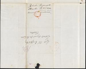 Zebulon Ingersoll to George Coffin, 22 February 1844