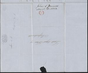 John S. Jenness to Samuel Warner, 2 March 1852