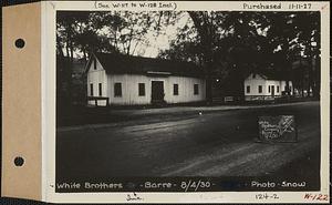 White Brothers Co., storehouses, Barre, Mass., Aug. 4, 1930