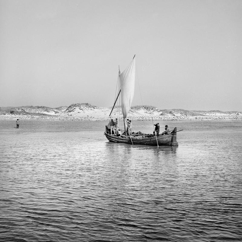 Crew filming the vessel Shallop II in Cape Cod Bay and around the harbor in Plymouth, MA