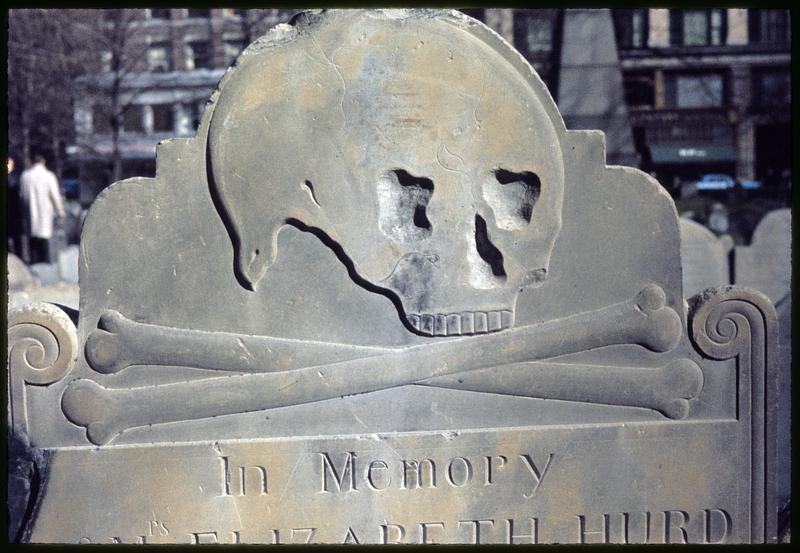 Headstone of Elizabeth Hurd, Granary Burying Ground, Boston