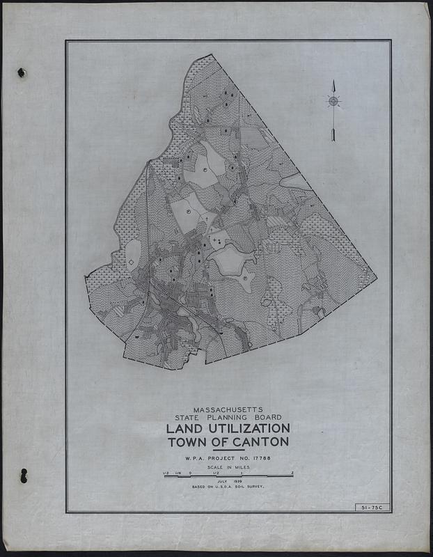 Land Utilization Town of Canton Digital Commonwealth