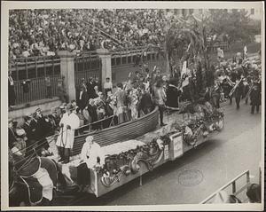 Landing of Columbus, one of the many floats in parade