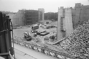 Hurricane Barrier construction, New Bedford