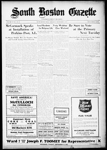 South Boston Gazette, September 12, 1936