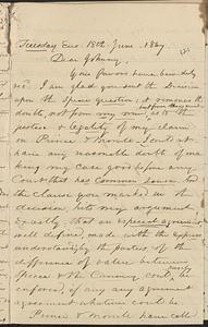 Letter from Zadoc Long to John D. Long, June 18, 1867