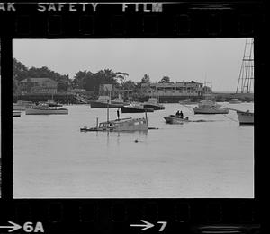 Boat sinking in the Newburyport harbor