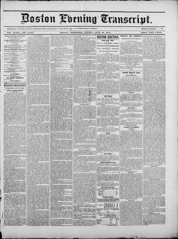 Boston Evening Transcript - Digital Commonwealth