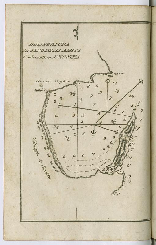 Delineatura del Seno degli Amici l'imboccatura di Nootka