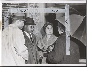 William Gibson (left) and Mr. and Mrs. Frank Clark