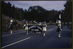 The Narragansett Regional High School marching band in the bicentennial parade