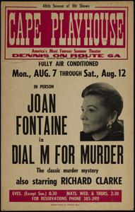 In person Joan Fontaine in Dial M for Murder