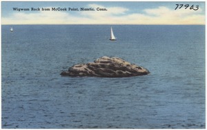 Wigwam Rock from McCook Point, Niantic, Conn.