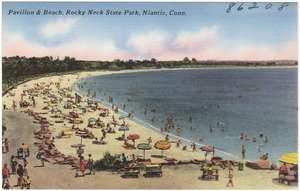 Pavilion & Beach, Rocky Neck State Park, Niantic, Conn.