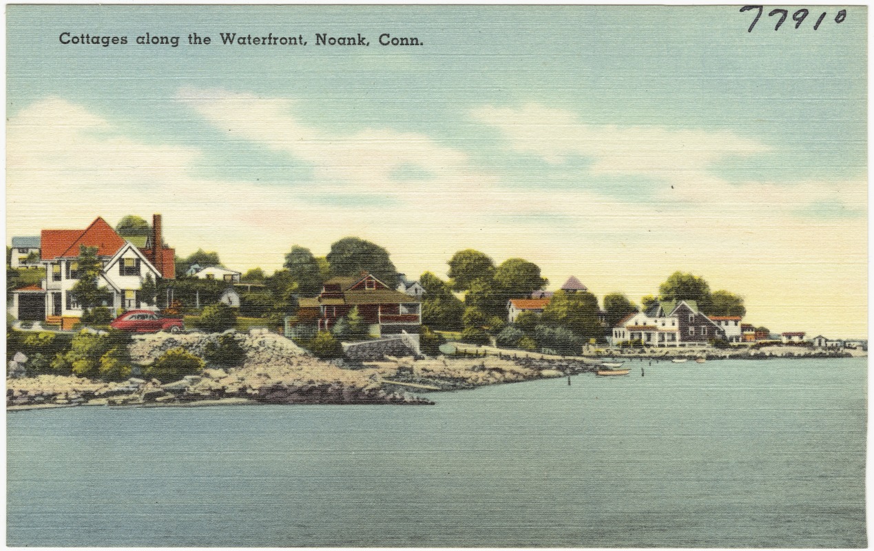 Cottages along the waterfront, Noank, Conn.