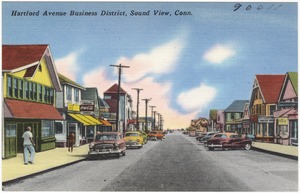 Hartford Avenue Business District, Sound View, Conn.