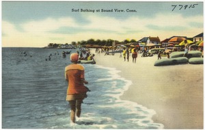 Surf bathing at Sound View, Conn.